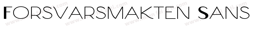 Forsvarsmakten Sans Regular字体转换